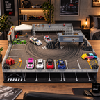 Arena Drift Parking PRO - 10 Carrinhos e Acessórios